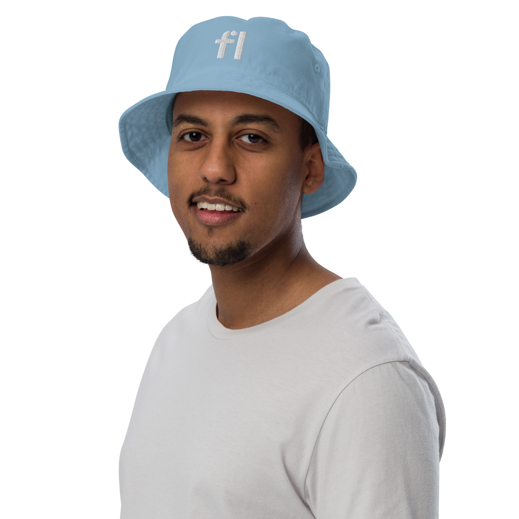 FL Organic Bucket Hat (Blue) - Image 4