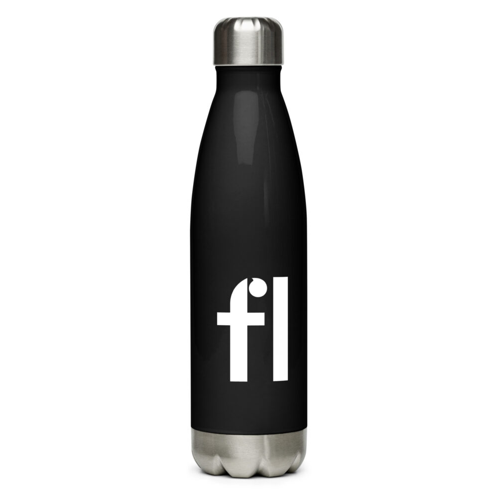 FL Stainless Steel Water Bottle (Black)