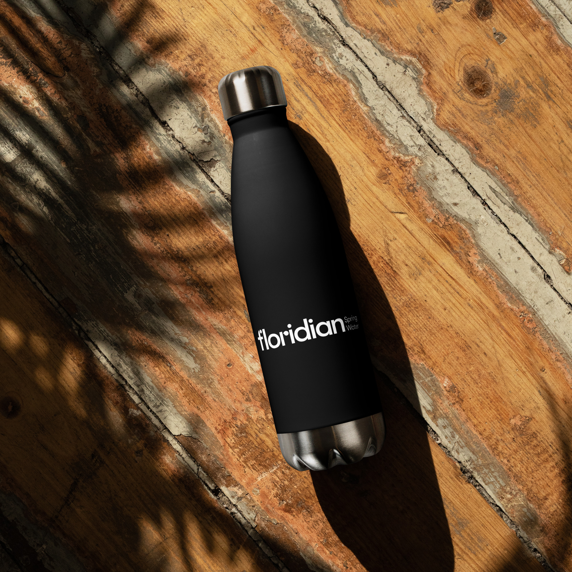 Stainless Steel Water Bottle (Black) - Image 2